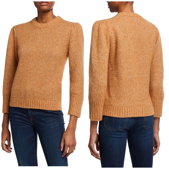 NWT Veronica Beard Holly Pullover Sweater XL tan cashmere merino wool - Picture 1 of 13
